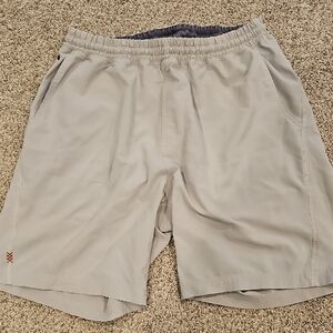 RHONE Light Gray Athletic Shorts